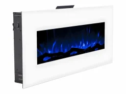 Online Chimenea eléctrica LALITA - Ancho 110 x Prof. 14 x Alt. 49 cm - Chimenea|Chimenea