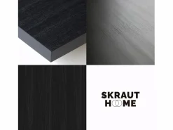 Skraut Home Chimenea eléctrica LED, 102x35x45cm, 1 Hueco, 1 Puerta, Chimenea eléctrica, Colgado, Suspendido,