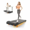 Cinta de correr compacta y portátil 2 en 1 para casa o oficina con pantalla LED para caminar, correr y trotar, capacidad de 120 kg (111 x 49 x 10,5 cm)