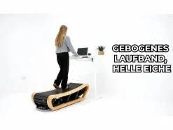 Monstershop Cinta de Correr Curva con Energía autogenerada – Roble Claro
