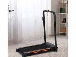 Online Cinta de correr eléctrica plegable, 1-6 km/h, con pantalla LCD, acero, color negro (105 x 56 x 108,5 cm)
