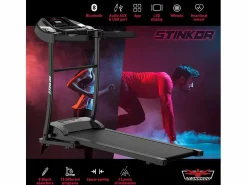 New Cinta de correr eléctrica con plegado acolchado de inclinación manual Stinkor Cinta De Correr