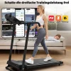 Online Cinta de correr plegable 2 en 1 con 12 modos, LED y app, hasta 12 km/h, 120 kg (121x63x107 cm)