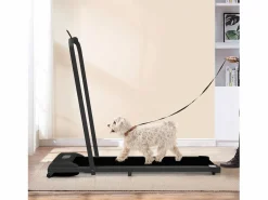 Sale Cinta de correr plegable 2 en 1 para casa/oficina, 1-6 km/h, LED, Bluetooth, soporte para teléfono, metal (130 x 58 x 13 cm) Cinta De Correr