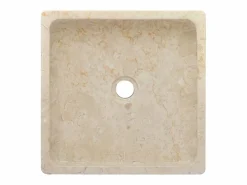 Sale Garden Furniture Claire-Céleste Lavabo mármol 40x40x10 cm Crema