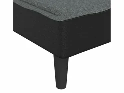 Discount Garden Furniture Claire-Olympe Sofá diván de tela oscuro Gris