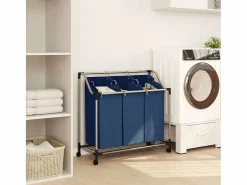 Clasificador de ropa con 3 bolsas Acero