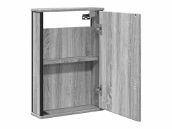 Garden Furniture Clemente Armario con espejo de baño madera Sonoma 42x12x60 cm
