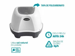 Discount Clorador salino Saltwater System QS400 4g/h para piscinas de hasta 17000L Accesorio Piscina
