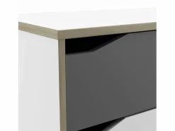 Online Cómoda 2 + 1 cajones - GENIUS - y Gris - 78,3 x 42,6 x 75,9 cm - DEMEYERE Muebles Niño