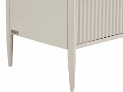 Vente-unique Cómoda 6 cajones MDF color y dorado - CALITARO