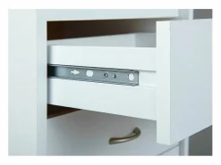 Best ebuy24 Cómoda archivadora de oficina con ruedas Prosar, 4 cajones color . Blanco