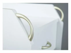 Best ebuy24 Cómoda archivadora de oficina con ruedas Prosar, 4 cajones color . Blanco