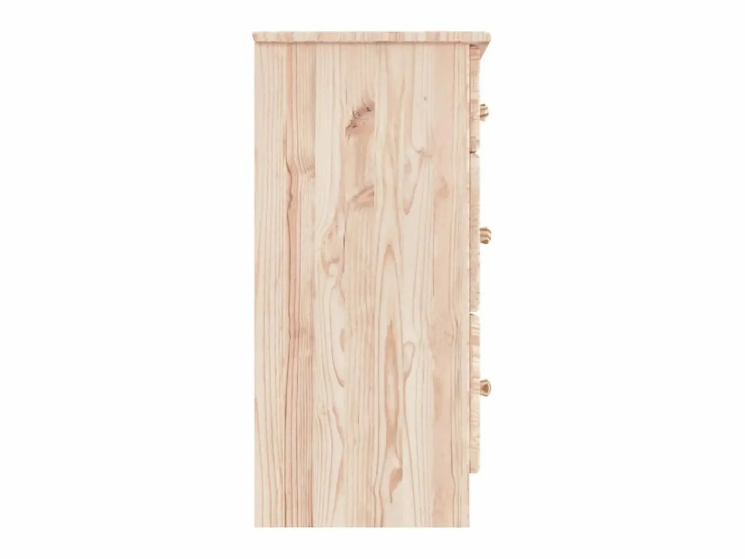 Discount vidaxl Cómoda cajonera ALTA madera maciza pino 112x35x73 cm Color natural claro