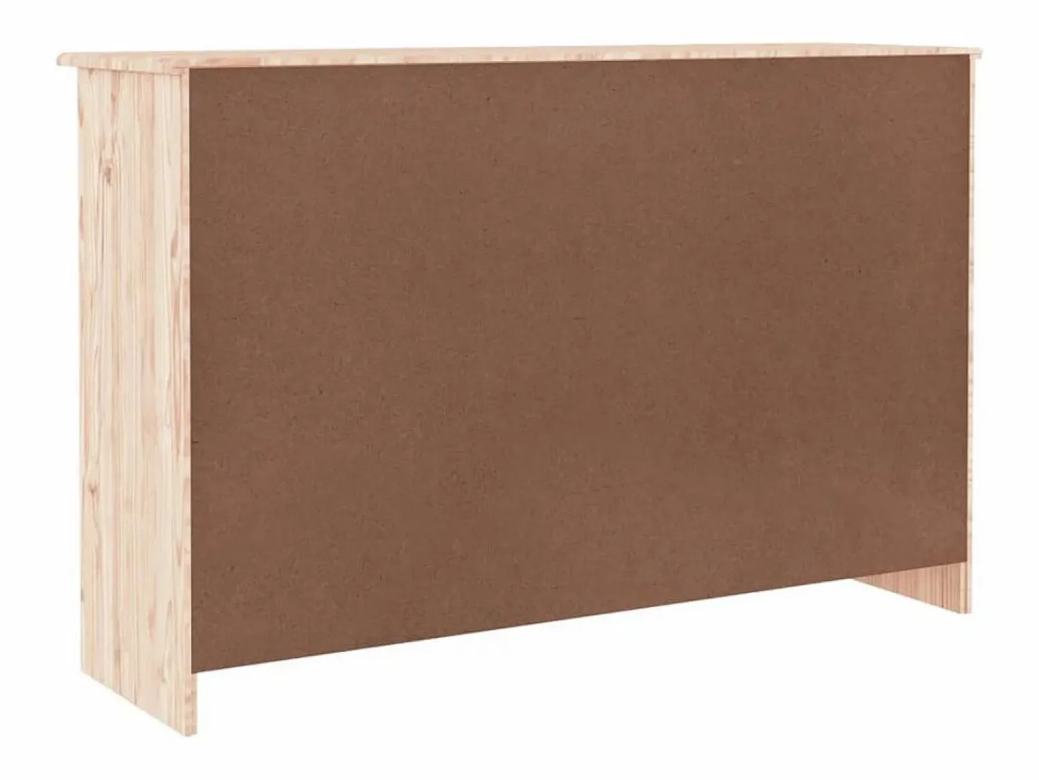Discount vidaxl Cómoda cajonera ALTA madera maciza pino 112x35x73 cm Color natural claro