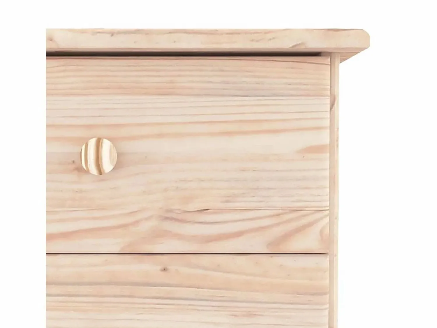 Discount vidaxl Cómoda cajonera ALTA madera maciza pino 112x35x73 cm Color natural claro