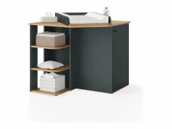Vicco Cómoda cambiador antracita/artisan 85x85x77.3 kristian Negro