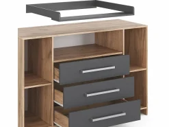 Sale Vicco Cómoda cambiador antracita/sonoma 143x70x100 oskar Gris antracita