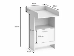 Vicco Cómoda cambiador 60x88x103 leo