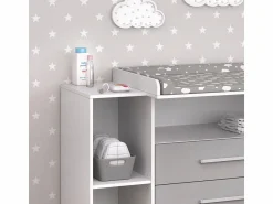 New Cómoda cambiador /gris 113x53x100 oskar Mueble De Bebé