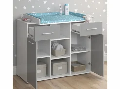 Outlet Vicco Cómoda cambiador 113x70x109 leonie Gris