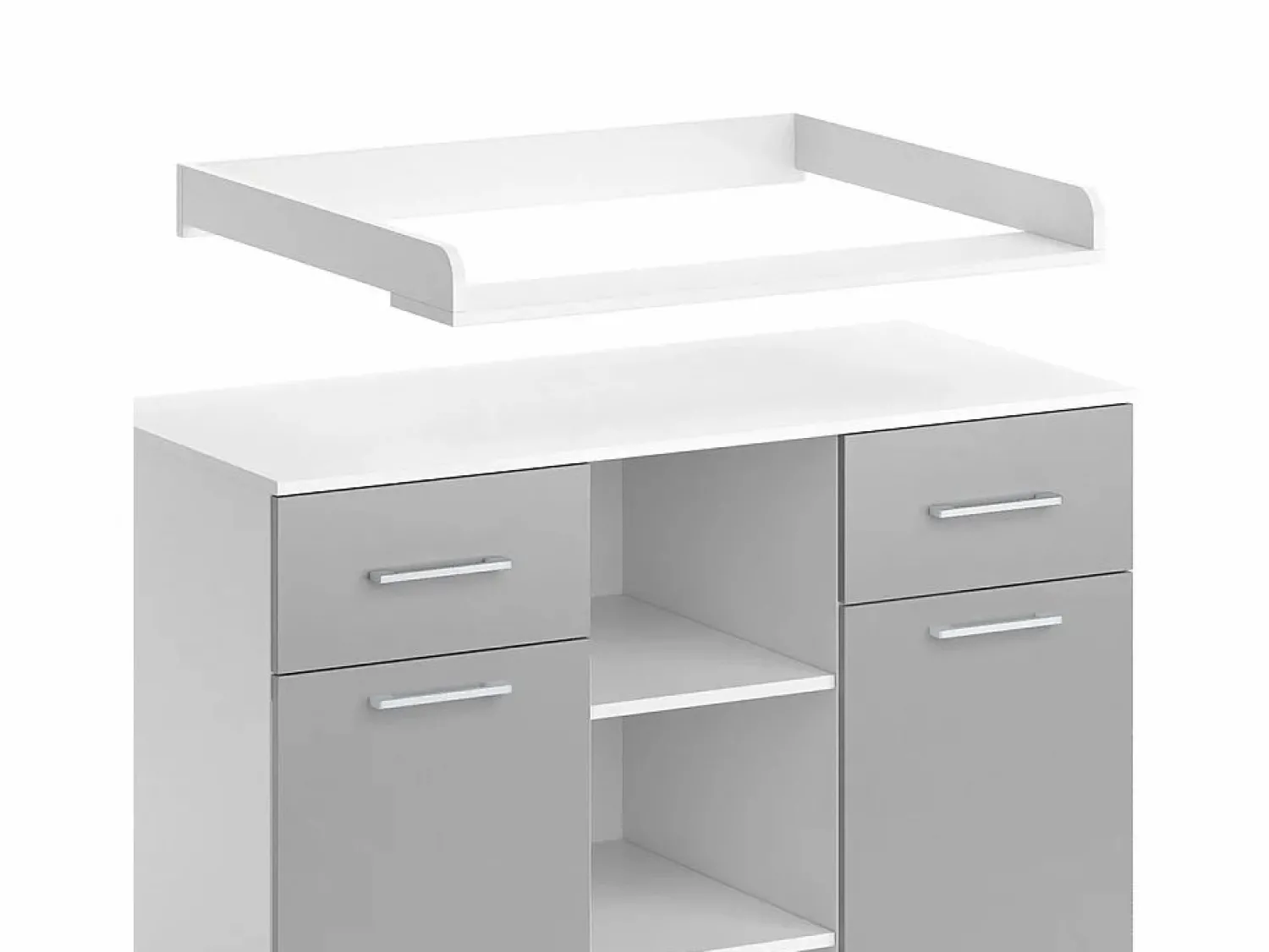 Outlet Vicco Cómoda cambiador 113x70x109 leonie Gris