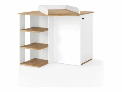 Hot Vicco Cómoda cambiador roble blanco/dorado 85x85x77.3 kristian Color natural oscuro