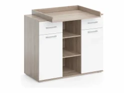 Best Vicco Cómoda cambiador sonoma 113x70x109 leonie Color natural claro