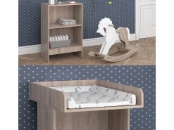 New Cómoda cambiador sonoma 60x88x103 leo Mueble De Bebé