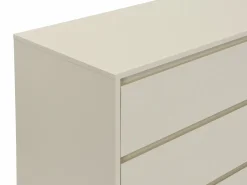 Vente-unique Cómoda con 6 cajones de MDF y metal en color y dorado - KORASA de Pascal Morabito