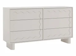 Vente-unique Cómoda con 6 cajones mdf en color - ANEZA