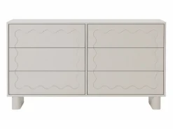 Vente-unique Cómoda con 6 cajones mdf en color - ANEZA
