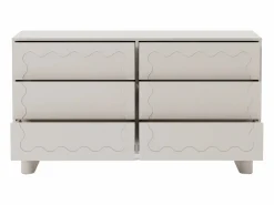 Vente-unique Cómoda con 6 cajones mdf en color - ANEZA