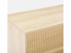 Sweeek Cómoda con efecto madera, 3 cajones madera clara
