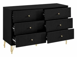Vente-unique Cómoda de 6 cajones en MDF y en color - LUREO