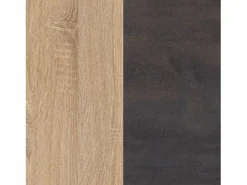 Sale Cómoda de 5 cajones formato vertical en roble canadian y óxido 60x110 cm Akari Roble Canadian - Óxido Cómoda
