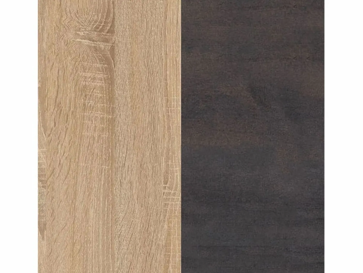 Sale Cómoda de 5 cajones formato vertical en roble canadian y óxido 60x110 cm Akari Roble Canadian - Óxido Cómoda