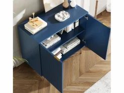 Clearance Cómoda de 2 puertas con estante, aparador, mueble de cocina, dormitorio, 80 x 40 x 78 cm, Vitrina
