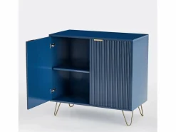 Clearance Cómoda de 2 puertas con estante, aparador, mueble de cocina, dormitorio, 80 x 40 x 78 cm, Vitrina