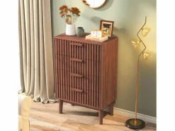 Hot Cómoda de cuatro cajones, madera, mueble de almacenaje con cajones, para dormitorio o salón, 60 x 34 x 91 cm Muebles Niño