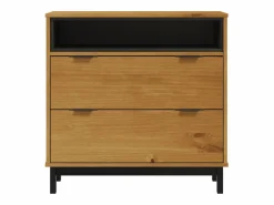 vidaxl Cómoda FLAM madera maciza de pino 80x40x80 cm