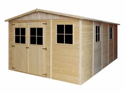 Timbela Cobertizo de madera con suelo tratado - 324x516 cm /15 m² - M337+M337G