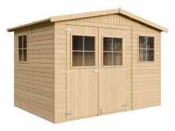Clearance Cobertizo de madera con suelo tratado - 6m² - M334+M334G Caseta De Jardín