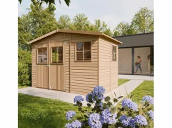 Clearance Cobertizo de madera con suelo tratado - 6m² - M334+M334G Caseta De Jardín