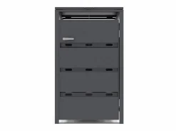 Best Cobertizo para cubo de basura en acero galvanizado 1 cubo 68x80x116 240L LOKAFA Caseta De Jardín