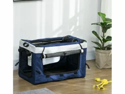 Cochecito para perros 2 en 1, cesta extraíble, poliéster, , con 2 correas de seguridad y plegable (81 x 58 x 97,5 cm)