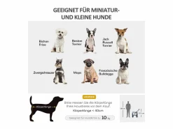 Cochecito para perros 2 en 1, cesta extraíble, poliéster, , con 2 correas de seguridad y plegable (81 x 58 x 97,5 cm)