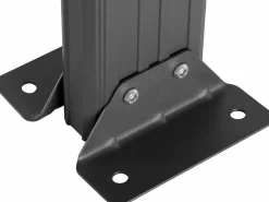 New EXPERTLAND Cochera de aluminio autoportante para coche - 1 coche - 15,15 m² - - BARESA Gris antracita