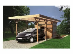 Habitat et jardin Cochera de madera para coche - 13,48 m² - 3,06 x 7,06 m