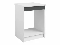Sale Vente-unique Cocina completa - Con encimera 240 cm - Gris brillante y Blanco - TRATTORIA Gris / Blanco